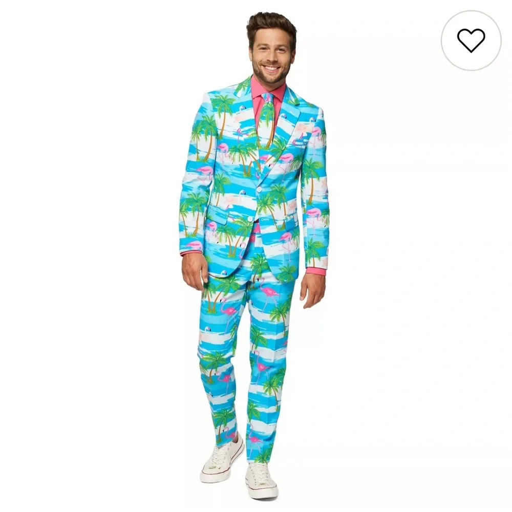 OppoSuits Flamingo mens suit US 36